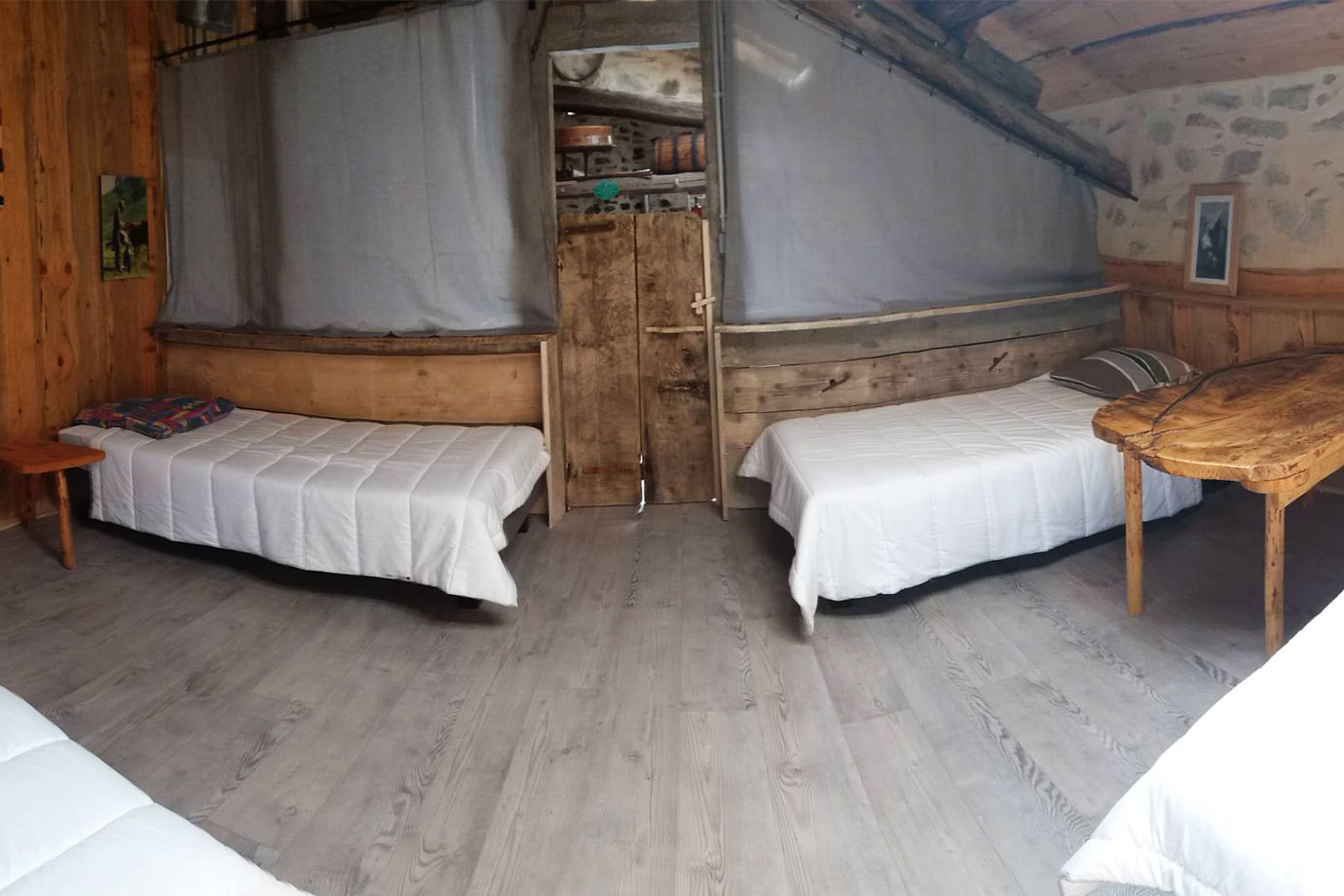 chambres avec quatres couchages, chalet du Cormet Roselend